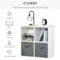 Estantería de 4 Cubos Estantería de 4 Cubos