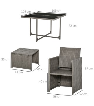 Conjunto de Muebles de Jardín