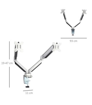 Soporte Monitor Doble