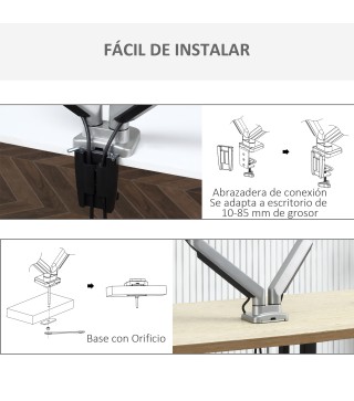 Soporte Monitor Doble