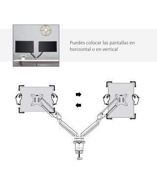 Soporte Monitor Doble
