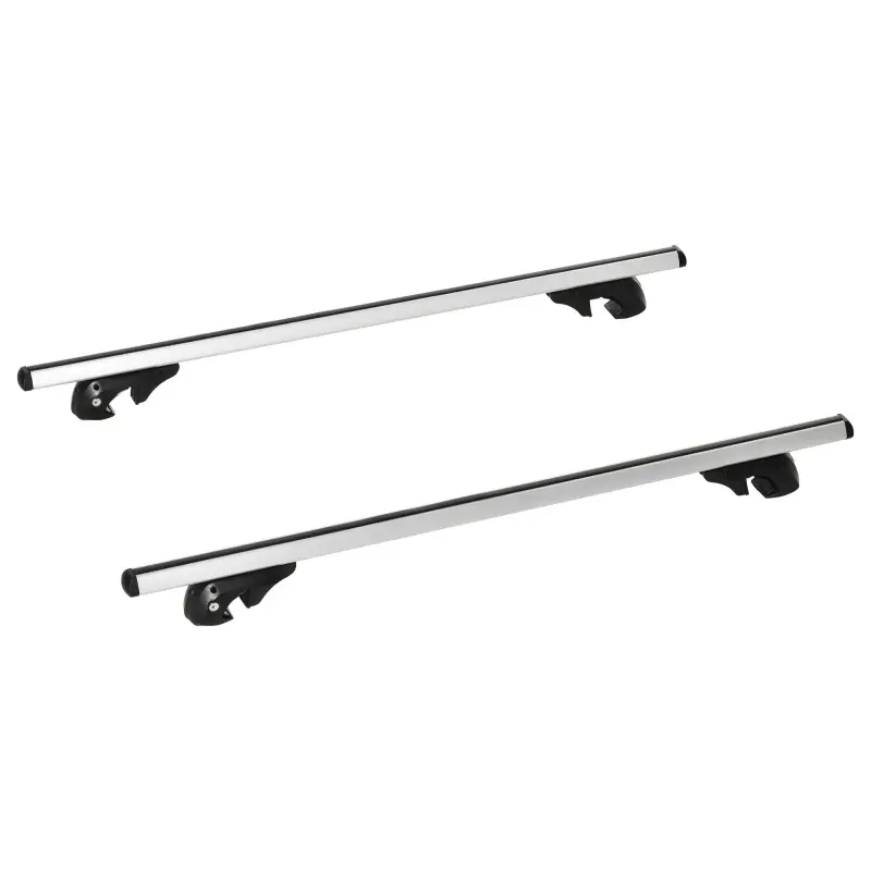 Barras de Techo Universales para Vehículos de Aluminio Bacas Portaequipajes Coche Automóvil Baca para Coche Universales con Cerr