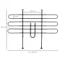 Barrera Protectora de Coche para Perros Reja de Protección Universal de Acero para Maletero Equipaje Automóvil Ajustable en Anch
