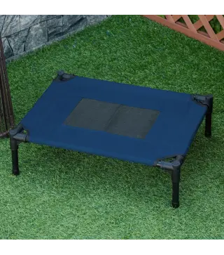 Cama Elevada para Perros Gatos Portátil Cama para Mascotas con Zona de Malla Transpirable y Tela Oxford para Interior Exterior 6