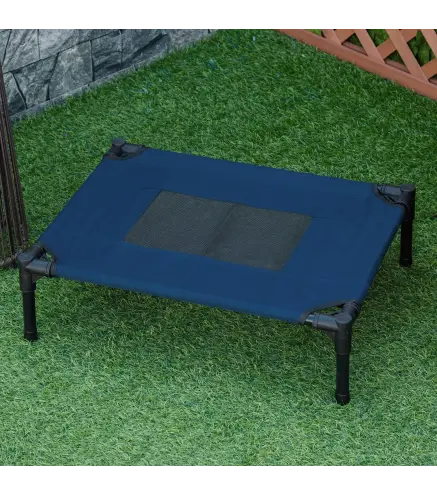 Cama Elevada para Perros Gatos Portátil Cama para Mascotas con Zona de Malla Transpirable y Tela Oxford para Interior Exterior 6