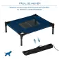Cama Elevada para Perros Gatos Portátil Cama para Mascotas con Zona de Malla Transpirable y Tela Oxford para Interior Exterior 6
