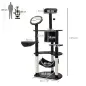 Árbol Rascador para Gatos Grande 65x50x153 cm Torre para Gatos Centro de Actividades con Múltiples Plataforma Poste Hamaca Bolas