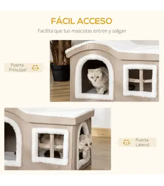 Casa Plegable para Gatos