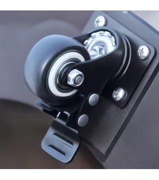 Base para Sombrilla con Ruedas de Resina y Metal Compatible con Postes Ø38 mm y Ø48 mm Ø52x41 cm Negro