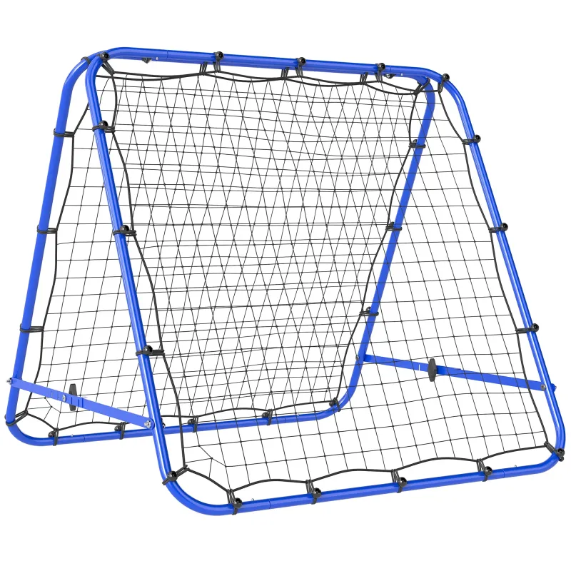 Red de Rebote Plegable y Ajustable para Entrenamiento de Fútbol Béisbol y Tenis 100x95x90 cm Azul