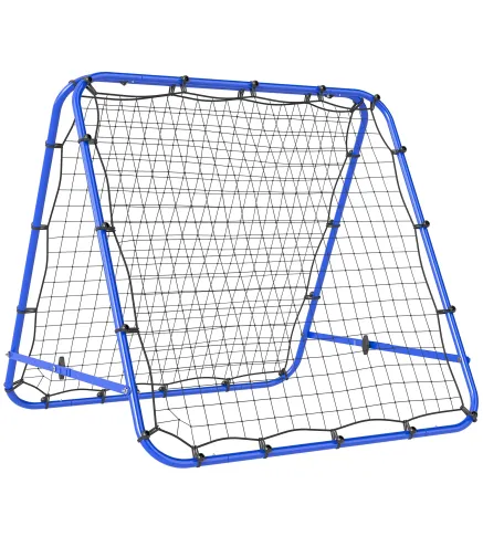 Red de Rebote Plegable y Ajustable para Entrenamiento de Fútbol Béisbol y Tenis 100x95x90 cm Azul