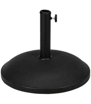 Base para Sombrilla Redonda 25 kg Soporte de Parasol de Cemento para Sombrilla con Postes Ø33 mm Ø38 mm Ø48 mm