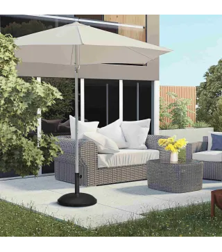 Base para Sombrilla Redonda 25 kg Soporte de Parasol de Cemento para Sombrilla con Postes Ø33 mm Ø38 mm Ø48 mm