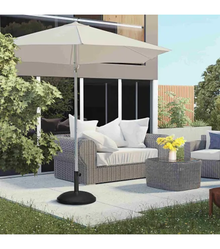 Base para Sombrilla Redonda 25 kg Soporte de Parasol de Cemento para Sombrilla con Postes Ø33 mm Ø38 mm Ø48 mm