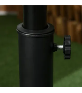 Base para Sombrilla Redonda 25 kg Soporte de Parasol de Cemento para Sombrilla con Postes Ø33 mm Ø38 mm Ø48 mm