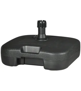 Base de Sombrilla Parasol de Playa Pies Soporte de Sombrilla Patio Jardín Lleno de Agua de 20 kg y Arena de 30 kg 46x45x26cm HDP