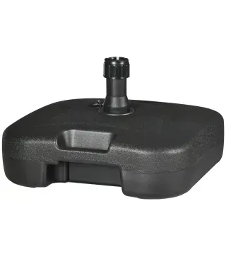 Base de Sombrilla Parasol de Playa Pies Soporte de Sombrilla Patio Jardín Lleno de Agua de 20 kg y Arena de 30 kg 46x45x26cm HDP