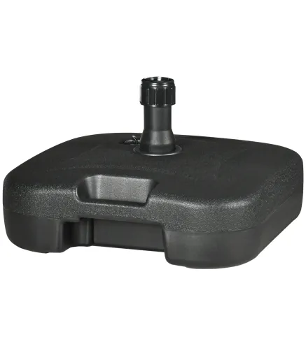 Base de Sombrilla Parasol de Playa Pies Soporte de Sombrilla Patio Jardín Lleno de Agua de 20 kg y Arena de 30 kg 46x45x26cm HDP