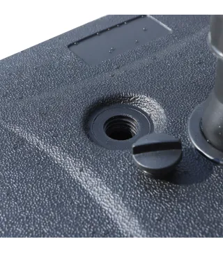 Base de Sombrilla Parasol de Playa Pies Soporte de Sombrilla Patio Jardín Lleno de Agua de 20 kg y Arena de 30 kg 46x45x26cm HDP