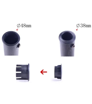 Base para Sombrilla de Jardín de 12 kg Soporte de Parasol Redondo de Resina para Postes de 38mm/48mm Ø44x34 cm Bronce