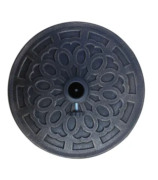 Base para Sombrilla de Jardín de 12 kg Soporte de Parasol Redondo de Resina para Postes de 38mm/48mm Ø44x34 cm Bronce