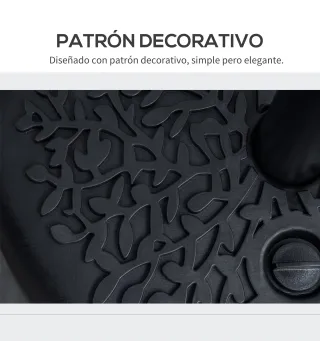 Base de Pared para Sombrilla Ø38/48 mm Soporte Semicircular de Parasol Rellenable de Arena 21 kg o Agua 18 kg para Jardín Patio