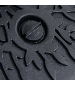 Base de Pared para Sombrilla Ø38/48 mm Soporte Semicircular de Parasol Rellenable de Arena 21 kg o Agua 18 kg para Jardín Patio