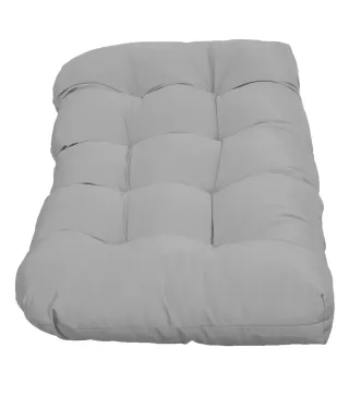 Cojín para Banco de 2 Plazas para Interior y Exterior con 8 Puntadas para Sillas Sofás 110x48x8 cm Gris