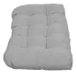 Cojín para Banco de 2 Plazas para Interior y Exterior con 8 Puntadas para Sillas Sofás 110x48x8 cm Gris