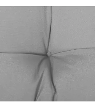 Cojín para Banco de 2 Plazas para Interior y Exterior con 8 Puntadas para Sillas Sofás 110x48x8 cm Gris