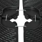 Base para Sombrilla de 4 Piezas Rellenable con Arena 68 kg o Agua 52 L para Jardín Patio Terraza Negro