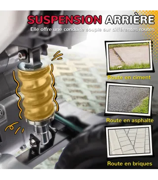 Moto Eléctrica para Niños de +3 Años con Batería 12V Música y Ruedas Auxiliares Carga 30 kg Rojo