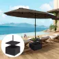 Base para Sombrilla Exterior 3 en 1 Mesa Auxiliar Ajustable Macetero Soporte de Parasol Rellenable Arena 80 kg Negro Base para Sombrilla Exterior 3 en 1 Mesa Auxiliar Ajustable Macetero Soporte de Parasol Rellenable Arena 80 kg Negro