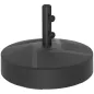 Base para Sombrilla Rellenable con Arena o Agua Resistente de HDPE para Jardines y Espacios Exteriores Ø56x40 cm Negro
