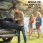Carpa Plegable 2,4x2,4 m Pop-up UPF50+ Bloqueo Central Altura Ajustable Bolsa de Transporte Sacos Arena Beige
