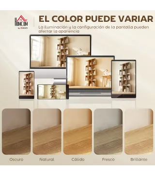 Librería en Forma de S de 5 Niveles para Salón Dormitorio Estudio Oficina 80x24x200 cm Roble