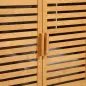 Mueble para Debajo del Lavabo de Bambú Armario de Baño de Suelo con 2 Puertas 66x29x61,5 cm Natural