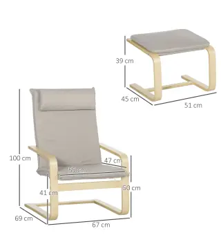 Mecedora con Reposapiés