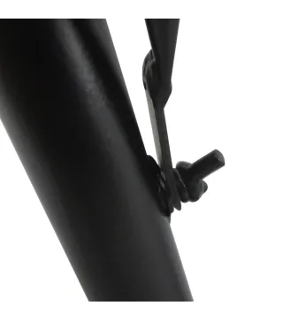 Mesa Colgante de Balcón con Brazo Regulable y Altura Ajustable en 3 Posiciones Marco Metálico 60x56x50 cm Negro