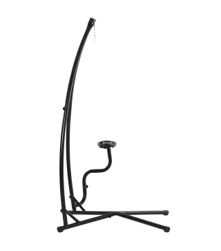Soporte para Silla Colgante 190 cm Sostén para Columpio con Mesita Lateral Carga Máx. 120 kg Estructura de Metal para Patio Jard