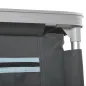 Armario de Camping Plegable con Estantes y Bolsa de Transporte para Exterior 96x49,5x104 cm Gris