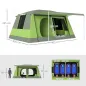 Tienda de Camping para 4-8 Personas con Mosquitera Gancho y Bolsa de Transporte Anti-UV 405x305x225 cm Verde