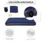 Cama Doble de Camping Plegable con Tienda de Campaña 4 en 1 Cama de Campamento Elevada con Colchón Hinchable y Bolsa de Transpor