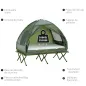 Cama Doble de Camping Plegable con Tienda de Campaña 4 en 1 Cama de Campamento Elevada con Colchón Hinchable y Bolsa de Transpor