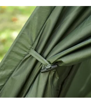 Cama Doble de Camping Plegable con Tienda de Campaña 4 en 1 Cama de Campamento Elevada con Colchón Hinchable y Bolsa de Transpor