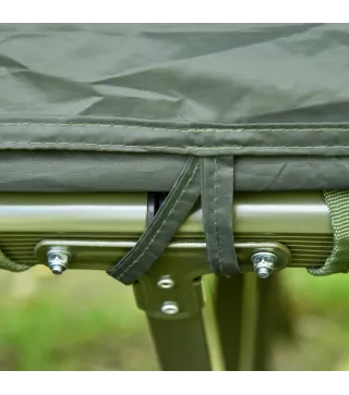 Cama Doble de Camping Plegable con Tienda de Campaña 4 en 1 Cama de Campamento Elevada con Colchón Hinchable y Bolsa de Transpor