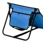 Conjunto de 2 Esterillas de Playa Plegable con Respaldo Reclinable y Bolsa de Transporte 142x51x40 cm Azul