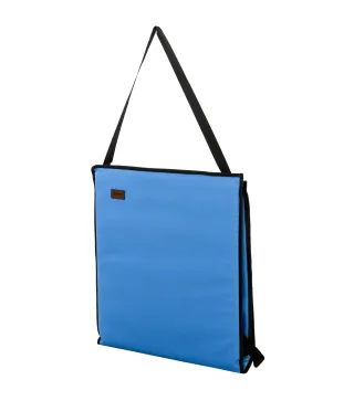 Conjunto de 2 Esterillas de Playa Plegable con Respaldo Reclinable y Bolsa de Transporte 142x51x40 cm Azul