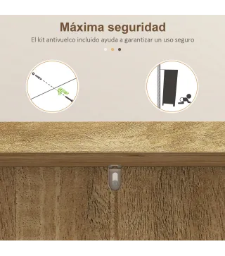 Armario Despensa Cocina con 2 Puertas de Ratán y 16 Estantes Alacena Moderna con Estantes Ajustables 60x30x104cm Natural