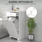Armario de Baño con Cesto Ropa Sucia Abatible Mueble Ropa Sucia con Bolsa de Tela Plegable y Cajón Blanco 40x38x90 cm Armario de Baño con Cesto Ropa Sucia Abatible Mueble Ropa Sucia con Bolsa de Tela Plegable y Cajón Blanco 40x38x90 cm